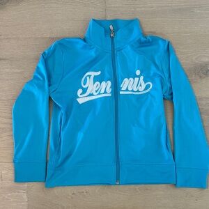 Kids Bright Blue Tennis Jacket